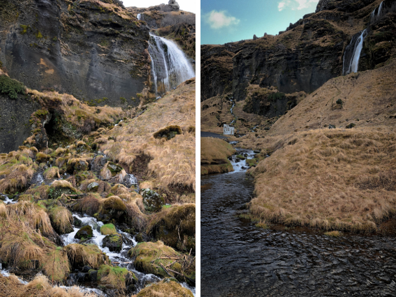 mały wodospad na Islandii