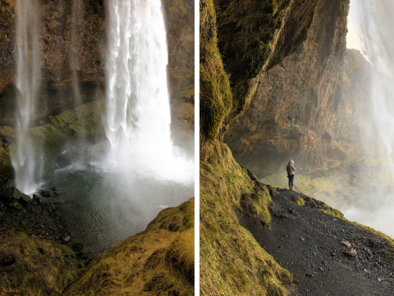 Piękny wodospad na islandii